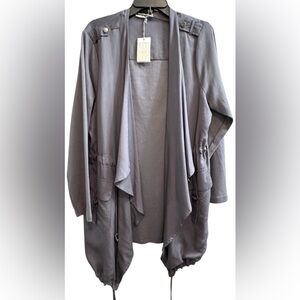 New With Tags—Dalia Greyish/Blue Lightweight Jacket—Size 1X